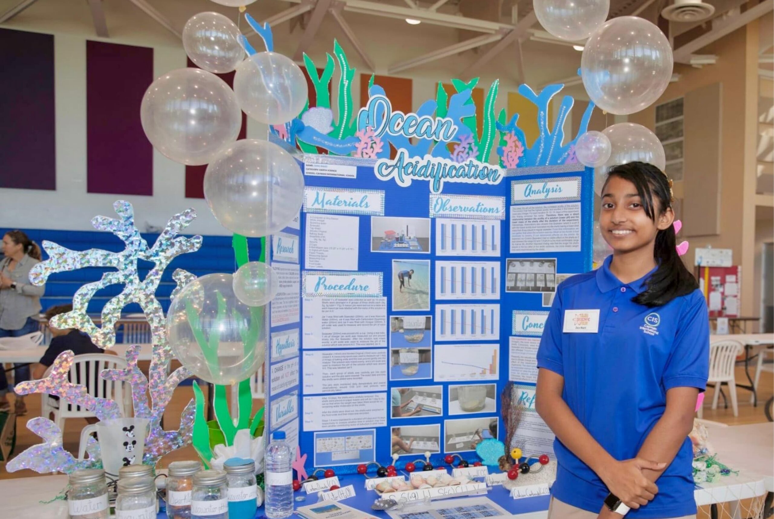 Zara Majid, a student at Cayman International School